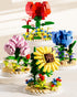 Flower Bouquets Building Sets,Mini Bricks Building Kit,DIY Building Blocks with Dust Cover, Forever Rose Home Decor, Birthday Gifts Valentines Day...