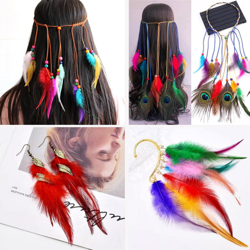 120pcs 5-7" Feathers for Crafts?Saddle Hackle Feather?Rooster Feathers Bulk for Wedding Home Party, Dream Catcher Supplies and DIY Crafts(12 color...