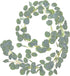 DearHouse Artificial Eucalyptus Garland Faux Silk Eucalyptus Leaves Vines Handmade Garland Greenery Wedding Backdrop Arch Wall Decor...