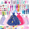 60pcs Doll Clothes and Accessories Fashion Dress Wedding Gowns, Daily Tops Pants Outfits Jumpsuit Swimsuits Bikini, 10 Mini Dresses Skirts, Shoes ...