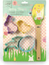 Handstand Kitchen Spring Fling 5-piece 3" Easter Cookie Cutter and Spatula Set...