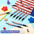 32 Pcs American Flag Ballpoint Pen USA Patriotic Themed Pens 1.0mm Black Ink Ballpoint Pens Independence Day Gel Ink Pen for Writing Signing Home ...