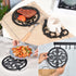 Sungmor Heavy Duty Cast Iron Round Metal Trivet,Rustproof Black Racks Stands Holders for Hot Pans or Teapot,Kitchen or Dinning Table Decorations...
