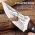 Fixed Blade Hunting Knife, 8.5-inch Bushcraft Survival Tactical Knife with Sheath and Non-Slip Ergonomic Handle for Camping, Outdoor, Bushcraft...