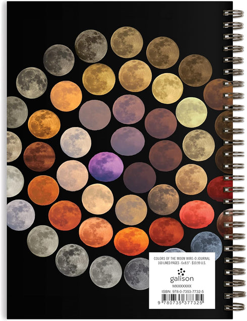 Galison Colors Of The Moon – Multifunctional Wire Bound Journal with Iconic and Stunning Artwork of Moon Colors and 160 Lined Pages...