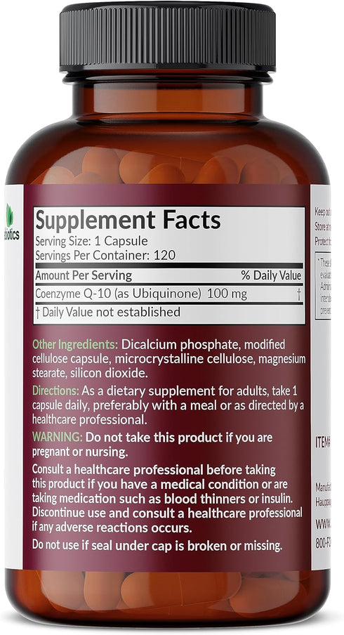 Futurebiotics CoQ10 100 MG Cellular Energy Production, 120 Vegetarian Capsules...