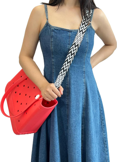Removable Straps with Wire Loop Accessories for Bogg Bag,Wide Shoulder Adjustable Strap Crossbody for Handbag Beach Tote Bag...