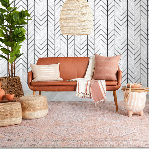 LXCREAT Removable Wallpaper Forgiving Black/White Stripes Peel and Stick Wallpaper 17.71 in X 196 in Modern Self Adhesive Vinyl for Home Renovatio...