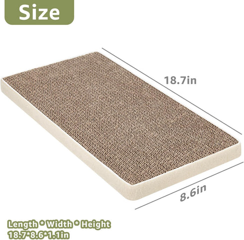 Cat Cardboard Scratcher Refill,Corrugated Cardboard Cat Scratcher Pad, Triangle Cat Scratching Lounge Replacement (1 Piece)...