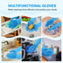 Pecute Double-Sided Dog Bathing Brush, Silicone Dog Washing Gloves Dog Shampoo Brush with High-Density Teeth, Heat-Resistant Cat Bathing Gloves, E...