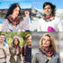 Frienda Winter Plaid Scarf Fall Warm Tartan Scarf Checkered Pattern Circle Loop Scarf Wrap (Colorful)...