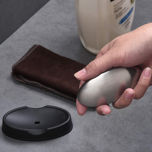 MGTECH 2 Pack Stainless Steel Soap Bar Magic Hand Odor Remover, Eliminate Smell Like Onion, Garlic or Fish...