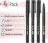 Mr. Pen- Black Fineliner Pens, 4 Pack, 0.5mm Fine Point Pens,Marker Pen for Transparent Sticky Notes, Fine Tip Markers, Fine Line Markers, Drawing...
