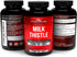 Divine Bounty Pure Milk Thistle Capsules Supplement - A Potent 1200mg Milk Thistle Supplement with 4X Concentrated Extract (Standardized) 120 Vege...