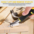 Upholstery and Construction Heavy Duty Staple Remover Tack Lifter Office Claw Tools Yellow...