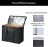 20LBs Black Wood Pellet Storage Containers for Smoker, Fuel Pellet Storage Bag for outdoor, 2Pack...