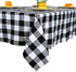ShinyBeauty Checked Square Tablecloth 54x54-Inch Black and White Buffalo Plaid Tablecloth Washable Cotton Table Cover Gingham Tablecloth for Dinin...