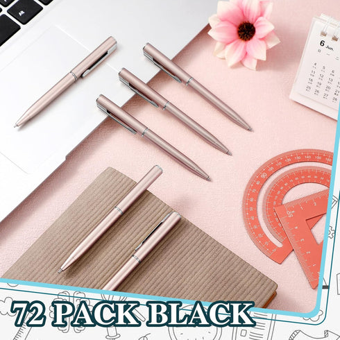 Teling 72 Pcs Small Ballpoint Pen Mini Pens Bulk 4 Inch Short Small Pens Tiny Pen Ink Ballpoint Pens for Notebook Pockets Signature Notepads Schoo...