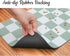 Ralxion Checkered Dog Feeding Mat, Absorbent Mats for Dog Food and Water Bowl, Dispenser, Retro Modern Aesthetic Sage Green Checkerboard Pet Place...
