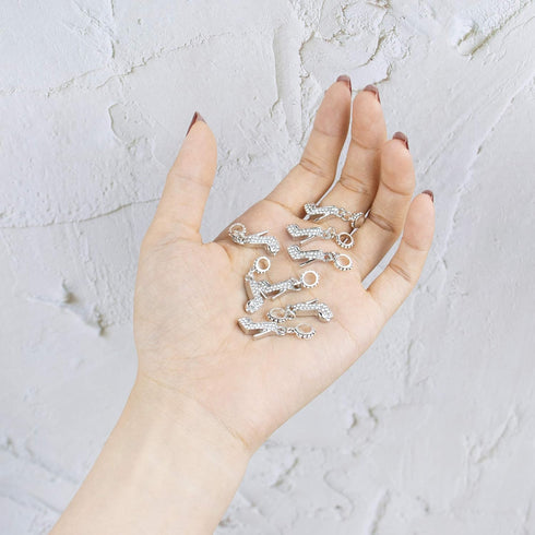 AUEAR, Fashion Crystal High Heel Shoe Shape Charms Bulk Pendant Jewelry Findings for Jewelry Making Necklace Bracelet DIY...
