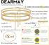 DEARMAY Gold Ankle Bracelets for Women Waterproof 3Pcs 14K Gold Plated Anklets Layered Cuban Link Chain Herringbone Dainty Cute Anklets Set Pack S...
