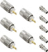 PL 259 Connectors, 5-Pack PL-259 UHF Male Solder Connector Plug with Reducer, Teflon Material 50ohm for RG59, RG8, RG8x, LMR-400, RG-213 Coaxial C...