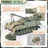 Army Tank and Army Men Toys Playset, 2pc 1:72 US Tank-4 Models & 10pc Toy Soldiers, Olive Drab Green WW2 Military Vehicle for Boys...