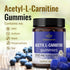 Acetyl L-Carnitine 1500mg Gummies - Daily Energy Gummies to Support Cognitive System & Immunity - 90 Blueberry Gummies per Bottle...