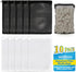 10pcs Aquarium Filter Media Bags - Mesh Filter Bags Reusable Bags With Zipper for Activated Carbon Ceramic Rings Filter Balls Fish Tank Pond 5.9 X...
