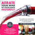 VINABON Wine Aerator Pourer Spout 2025 – Professional Wine Aerator Attaches to Bottle for Improved Flavor, Enhanced Bouquet, and Rich Finish. No-D...