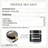 Caravel Gourmet Black Truffle Salt, Truffle Seasoning and Finishing Salt, Add Truffle Flavor to Popcorn, Gourmet Sea Salt Flavored with Italian Bl...