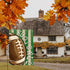 AVOIN colorlife Watercolor Stripes Football Garden Flag 12 x 18 Inch Double Sided, Sports Game Yard Outdoor Flag...