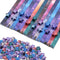 Origami Paper - 1080 Sheets Origami Star Paper Strips, 8 Different Designs of Beautiful Space Sky, Lucky Star Paper Strip Decoration Folding Paper...