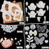 kikonoke 350 Pieces 3D Resin Rose Flower Bows Butterfly Embellishments Angel Charms Picture Frame with Flatback Pearl Beads for Craft DIY Making S...