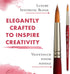 Princeton Velvetouch Paintbrush, Size 10, Scarlet...