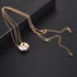 LUX ACCESSORIES Ying Yang Twins Emoji symbol BFF Pendent Friendship Necklaces Gift for Friends (Gold)...