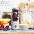 COOK WITH COLOR Mini Portable Blender - 250W Power, 12oz Capacity, Stainless Steel Blade, Wireless/USB Rechargeable, Blush...