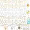 Yinkin 264 Pieces Open Bezels Kits for Jewelry Making Resin Hollow Frame Pendants Resin Craft Bezels Assorted Geometric Frame Charms for Resin Cas...