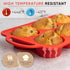 Regular Size 6 Cup Silicone Muffin Pans for Baking - Non-Stick Silicone Cupcake Pans for Baking, Easy-Release, Metal Handles, BPA-Free, Dishwasher...