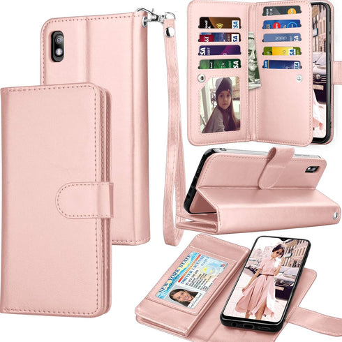 Tekcoo Galaxy A20E Case, Galaxy A10E Wallet Case, Luxury Cash Credit Card Slots Holder Carrying Folio Flip PU Leather Cover [Detachable Magnetic H...