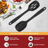 Silicone Cooking Spoon Set, Premium Non-Stick Solid and Slotted Spoon Pack of 2 Kitchen Basting Spoons for Cooking, Large Heat-Resistant Utensils ...