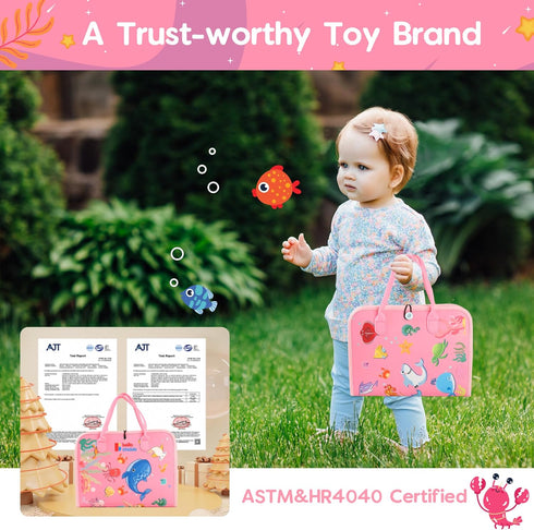 BELLOCHIDDO Busy Board - 8 in 1 Toddler Busy Board with Preschool Educational Activities Learning Fine Motor Skills, Sensory Toys - Montessori Toy...