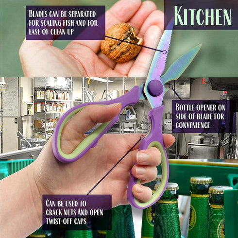 Ultimate Value Scissor Set for Kitchen and Craft Set- 1 Set (5 Scissors)...