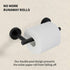 Matte Black Toilet Paper Holder,Black Toilet Paper Holder Wall Mount for SUS 304 Stainless Steel, Double Post Pivoting Toilet Paper Roll Holder,To...