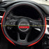 LABBYWAY Microfiber Leather Auto Car Steering Wheel Cover, Universal 15 Inch Anti-Slip Wheel Protector, Red...