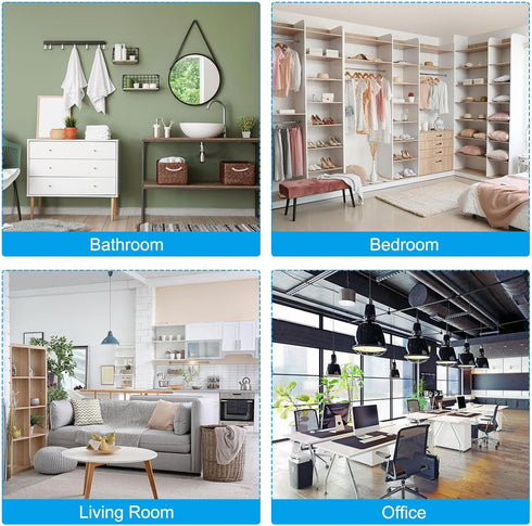 PATIKIL 2-4 Gallon Small Trash Bags, 8 Rolls / 120 Counts Strong Thin Disposable Garbage Bags for Office Bedroom Kitchen, Pink...