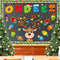 55 Pcs Christmas Bulletin Board Decoration Christmas Reindeer Bulb Classroom Bulletin Board Cutouts Sets for Xmas Party Supplies Toddler Kids Stud...