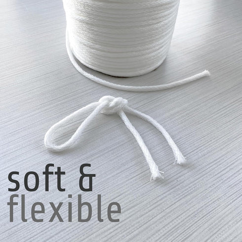 4/32" (1/8") Soft Synthetic Upholstery Welt Cord, Braided, 83 Yards...