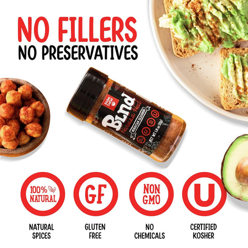 Kitchen Crafted - BLND Harissa Heat Spices and Seasonings, Moroccan BBQ Rubs and Spices for Smoking, Use As Steak Seasoning, Brisket Rub, Chicken ...