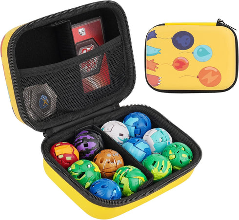 Toy Storage Organizer Case Compatible with Bakugan Armored Alliance Collectible Action Figures, BakuCores, Bakugan Ultra and Trading Cards (Case O...